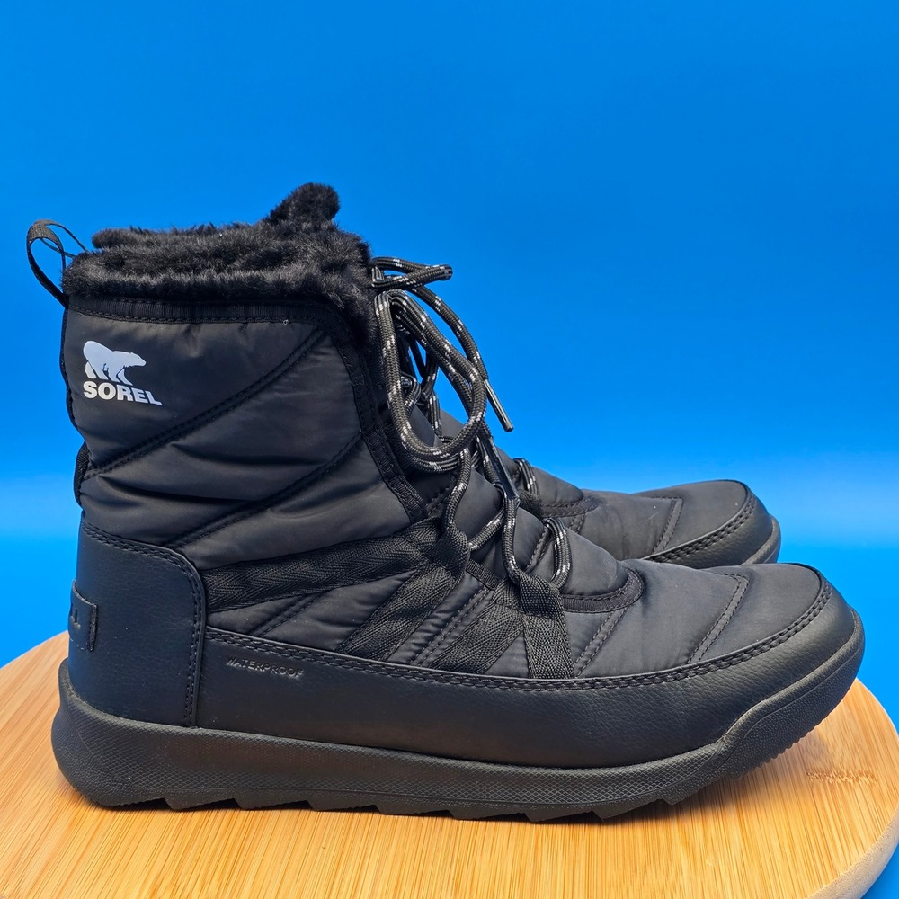 Sorel Whitney II Flurry Women's Black Waterproof Winter Snow Boots 8.5